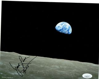 Jim Lovell Rare Signed Autographed Apollo 13 8x10 Photo Jsa Earthrise