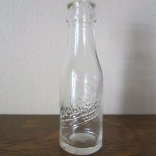 Miniature Debossed Dr.  Pepper Bottle Bill 14 Milwaukee Glass Co Soda Pop Rare