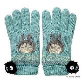 My Neighbor Totoro Gloves Nordic Ponpon Kurosuke Studio Ghibli Japan