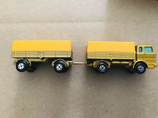 Matchbox Gold Rare Vintage Mercedes Truck And Trailer Lesney And Boxes,  Lorry.