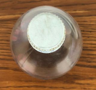 RARE & VINTAGE 1990s CRYSTAL PEPSI GLASS BOTTLE WITH CAP Clear Collectible Soda 6