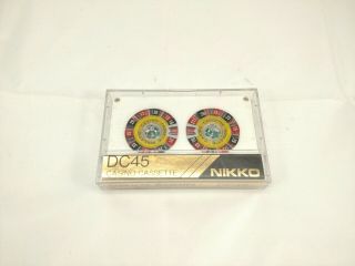 Ultra Rare Vintage Nikko Dc45 Casino Cassette Roulette 46min (23min Each Side)