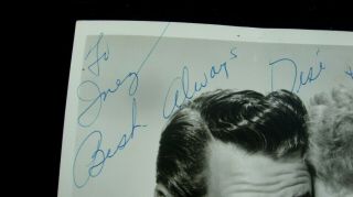 Lucille Ball & Desi Arnaz Hand Signed Autographs on B&W Photo 2