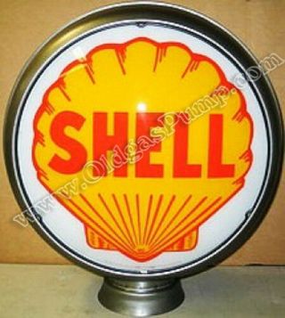Shell Gasoline 15 " Gas Pump Globe Gl - 316