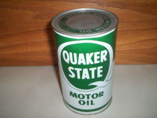 Vintage Quaker State Motor Oil 1 Imperial Quart Oil Can Tin Canada