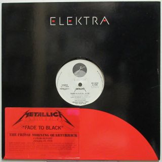 Metallica Fade To Black 1984 Us Promo 12 " Quaterback Report Black Vinyl Minty