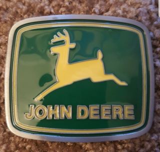 John Deere Logo Green Yellow Licensed Product Belt Buckle