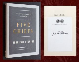 John Paul Stevens Signed - " Five Chiefs " 1st/1st (supreme Court,  Justice,  Judge)