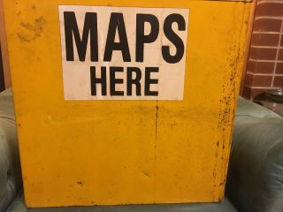 Map Gas Oil Advertising Map Rack Sign 12