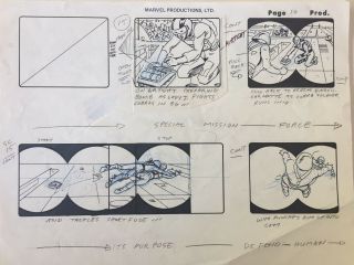 G.  I.  Joe Production Storyboards for the Opening Title cel 3