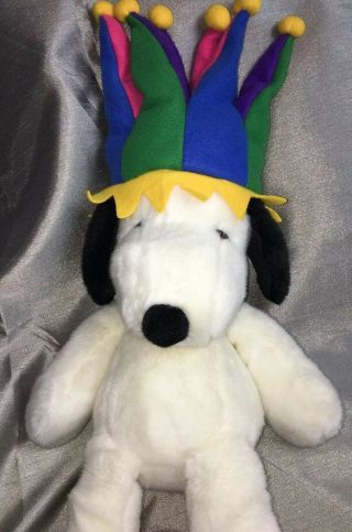 Snoopy Plush Macy’s Jester Hat Millenium 2000 Large 23 In Stuffed Dog Spot