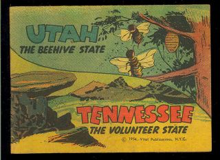 Utah & Tennessee Nn Not In Guide Mini - Comic Vital Food Giveaway 1954 Vg