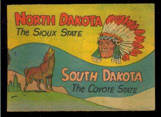 North & South Dakota Nn Not In Guide Mini - Comic Vital Food Giveaway 1954 Vg,