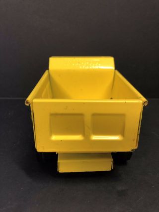 Vintage STRUCTO Hom Pah Yellow Dump Truck Steel Toy - Shape 4