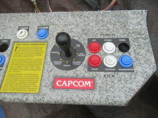 25 4/8 by 9 3/4 6 button street fighter CONTROL PANEL ARCADE GAME PART jamma 2