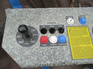 25 4/8 by 9 3/4 6 button street fighter CONTROL PANEL ARCADE GAME PART jamma 5