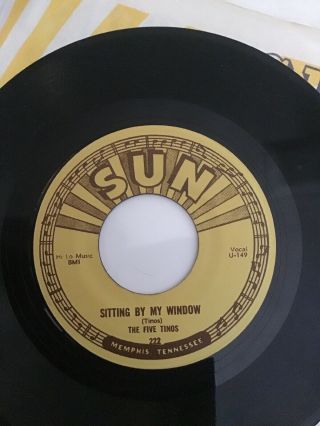 Five Tinos Sitting By The Window Don’t Do That Rare Sun Records 45 222 2