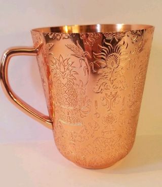 Copper moscow mule cup absolut elyx thick copper cup 5
