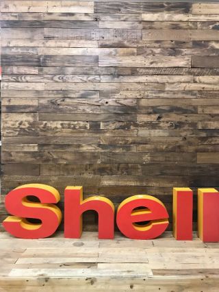 Shell Oil Canopy Letters,  Gas Oil,  Collectable Signs.