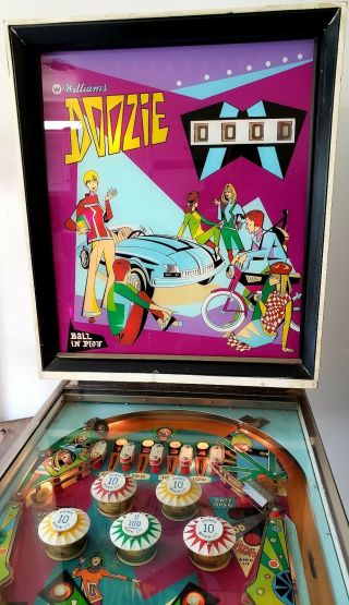 Williams Doozie Pinball Machine 1968 Expertly Maintained Perfectly 1 Ownr