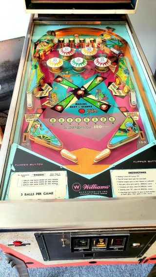 Williams Doozie Pinball Machine 1968 Expertly Maintained PERFECTLY 1 Ownr 5