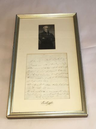Arthur Wellesley,  1st Duke Of Wellington Signed Letter And Clipped Signature