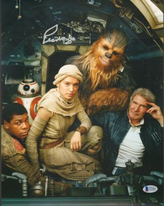 Peter Mayhew Signed Star Wars " Chewbacca " 11x14 Photo Beckett Bas C12465