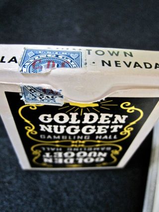 Vintage Golden Nugget Gambling Hall Playing Cards 54 Jokers Black Back 1961 - 1965 2