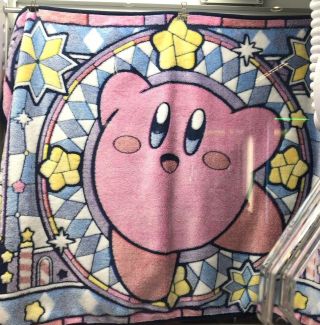 Taito Kirby Star Stained Glass Blanket Nintendo