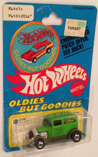 Moc 1978 Hot Wheels Oldies But Goodies Ultra Rare Patch Card Green A - Ok