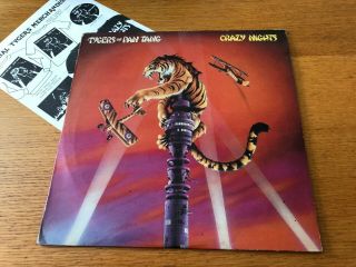 Tygers Of Pan Tang - Crazy Nights - 1981 Lp With 12 " & Merchandise Insert