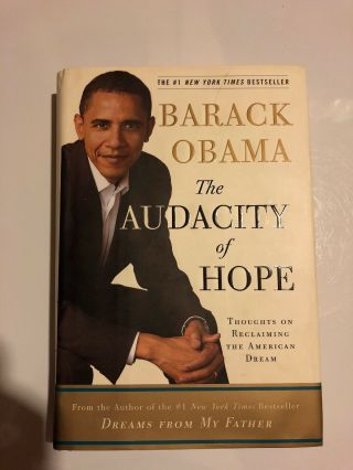 1st Edition Hand Signed Barack Obama “The Audacity of Hope” Hardcover Near 5