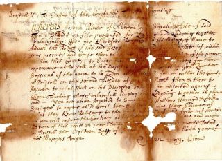 1697,  Tiverton,  Rhode Island,  Documents Signed,  Unlawful Fornication