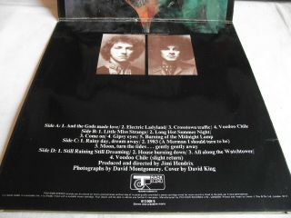 JIMI HENDRIX ELECTRIC LADYLAND 1968 UK 1st TRACK DBL LP SML PICS A1,  B1,  A1,  B1 3