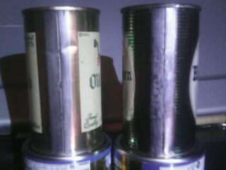 2 Pabst Flat Top beer cans Blue Ribbon ale and old Tankard ale 4