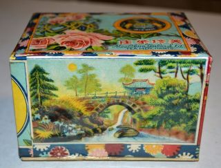 C.  1940s Mee Chun Chinese Tea Box Full Shui Shin Tea Kwangtung China 5