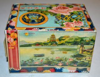 C.  1940s Mee Chun Chinese Tea Box Full Shui Shin Tea Kwangtung China 6