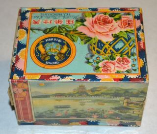 C.  1940s Mee Chun Chinese Tea Box Full Shui Shin Tea Kwangtung China 8