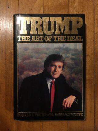 President Donald Trump Art Of The Deal Book Signed Autograph 1987