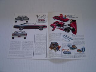 1969 Ford Performance Digest Lift Out Advertisment Cobra Mach 1 Mustang 4
