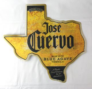 Jose Cuervo Tequila Texas Metal Bar Man Cave Sign 19 " X 19 "