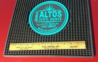 Olmeca Altos 100 Agave Tequila Large Heavy Duty Blue & Black Rubber Bar Mat 4