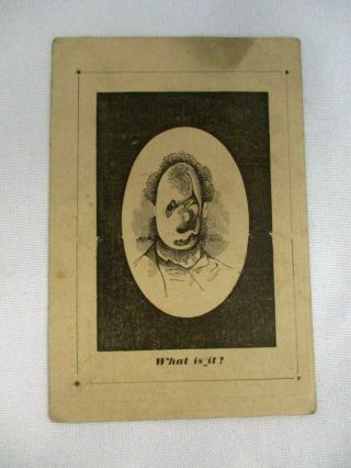 Antique Great Atlantic & Pacific Tea Company " What Is It? " Victorian Trade Card