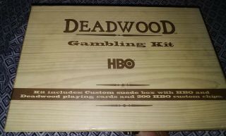 Very Rare Deadwood Poker Chips & Card Set