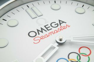 OMEGA SEAMASTER WALL CLOCK OLYMPIC SHOWROOM DEALER DISPLAY OFFICIAL CLOCK 4