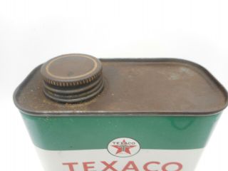 Vintage TEXACO OUTBOARD BOAT GAS STATION MOTOR OIL ADVERTISING TIN CAN 5