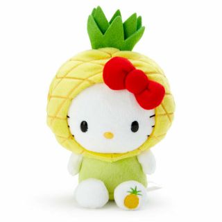 Hello Kitty Stuffed Animal Plushtoy Pineapple Fruit Hat Sanrio F/s