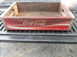 Vintage coca cola wooden crate 3
