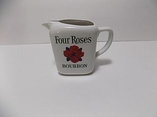 Vintage Four Roses Bourbon Ceramic Pub Jug / Pitcher