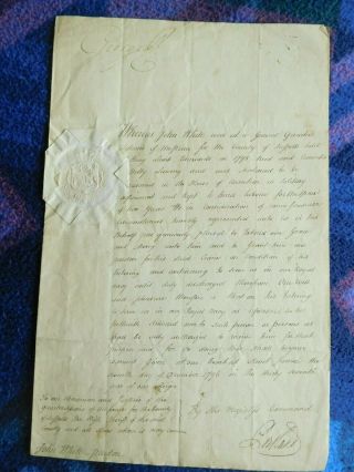 King George Iii And Prime Minister Duke Of Portland 1796 Document Signed